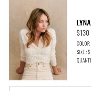 Sezane Lyna Jumper Ecru - Size S